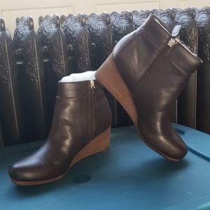 Leather booties